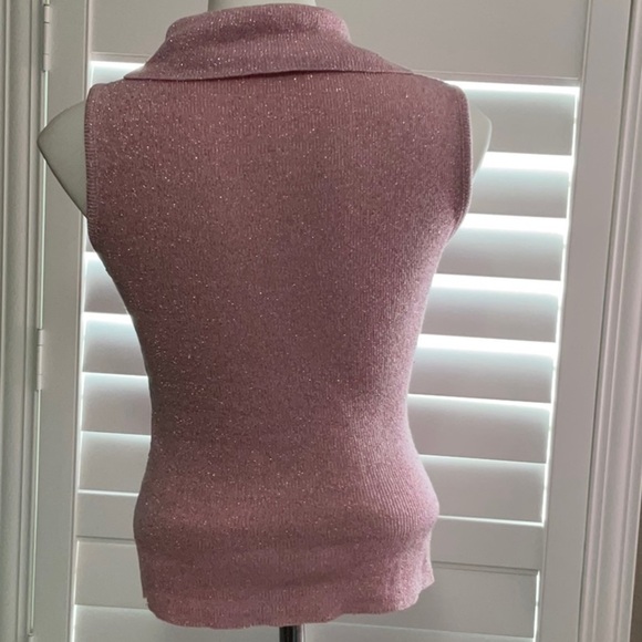 EUC  CHARLOTTE Russe  Size S  Bust 30"  Pink and Sparkly  Sleeveless - Picture 4 of 6